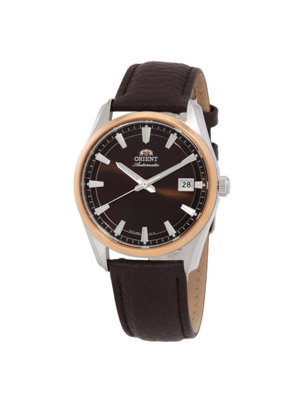 NWT Orient Contemporary Stretto Date Automatic Brown Dial Watch